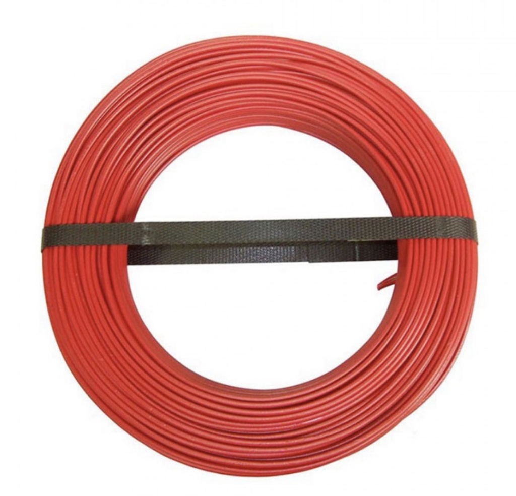 Câble isolé rigide HO7 V-U 1.5mm2 450/750 V rouge 100 m