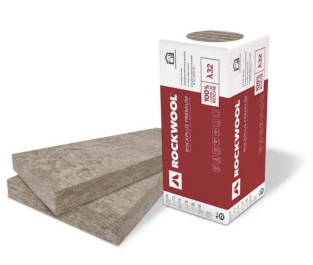 Laine de roche Rockplus nu 1350x600x200mm , 20 €:m2 SANIFER